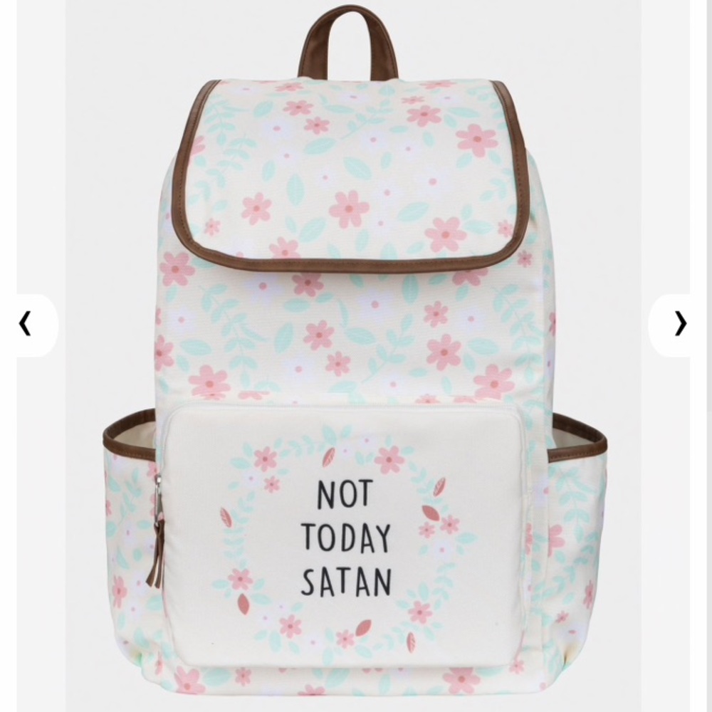 HOT TOPIC Not Today Satan DRAWSTRING BACKPACK!